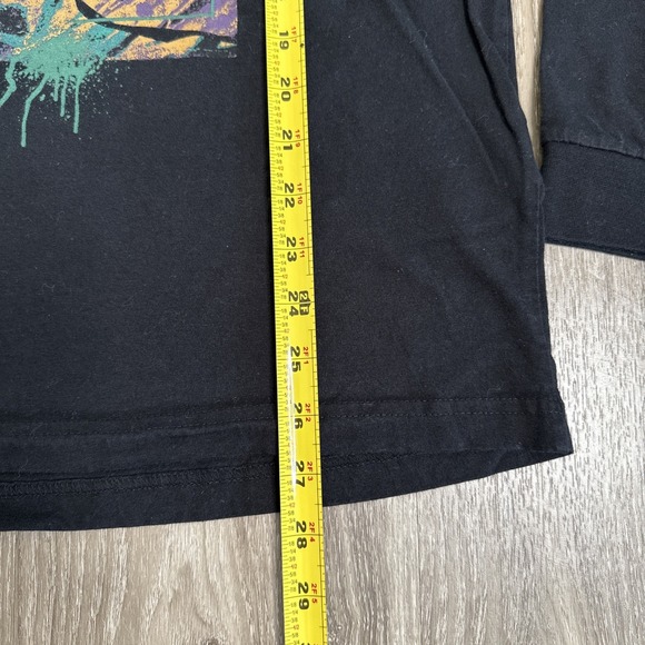 Denim Flower Ricky Singh Hoodie Mens Large Black Graphic Print Virtual Instinct - Picture 5 of 13